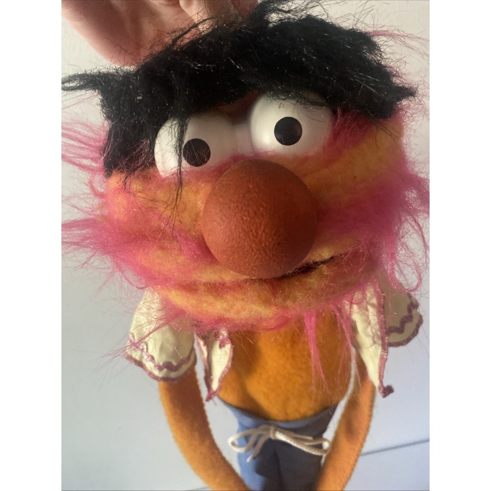 Fisher-Price Animal Muppet Puppet Doll Jim Henson 1970's? Vintage Orange Pink - Picture 2 of 14